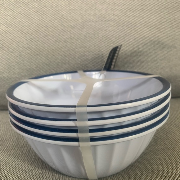 NEW NAUTICA Home Set of 4 100% Melamine Lobster Design Bowls - Picture 10 of 11